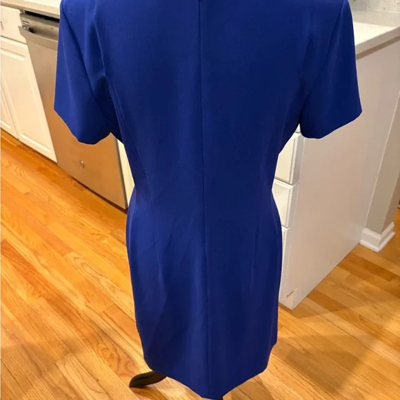 Theory Royal Blue Mini Dress, Sz 10 - Picture 3 of 6